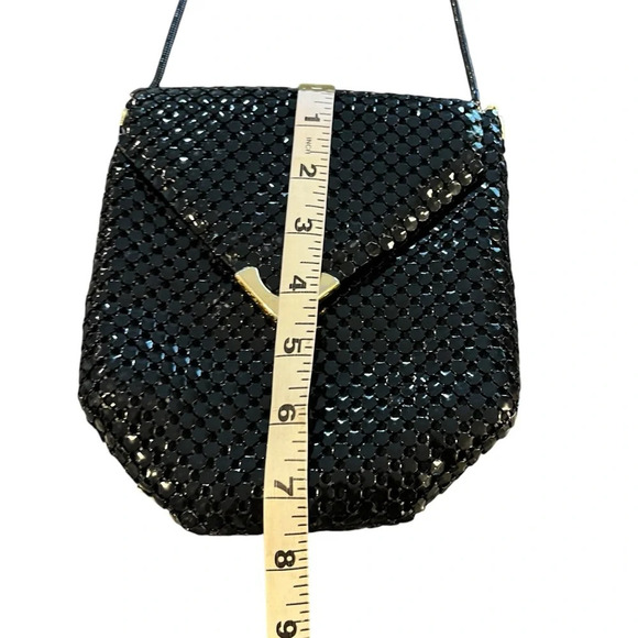 Vintage Regale Hong Kong Black Metal Flat Chain Shoulder Bag - Picture 6 of 7